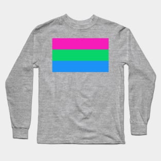 Polysexual Pride Flag Long Sleeve T-Shirt